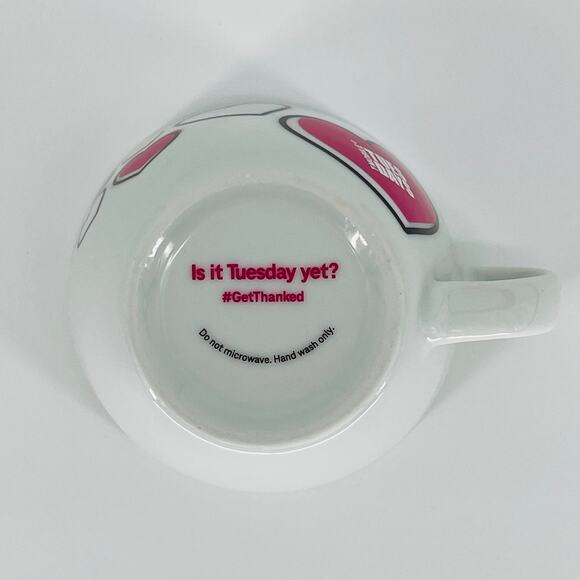 T-Mobile Tuesdays White Mug Valentines Day Hearts Love Coffee Mug /Tea Cup - NIB - Picture 9 of 16